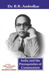 INDIA AND THE PREREQUISITES OF COMMUNISM